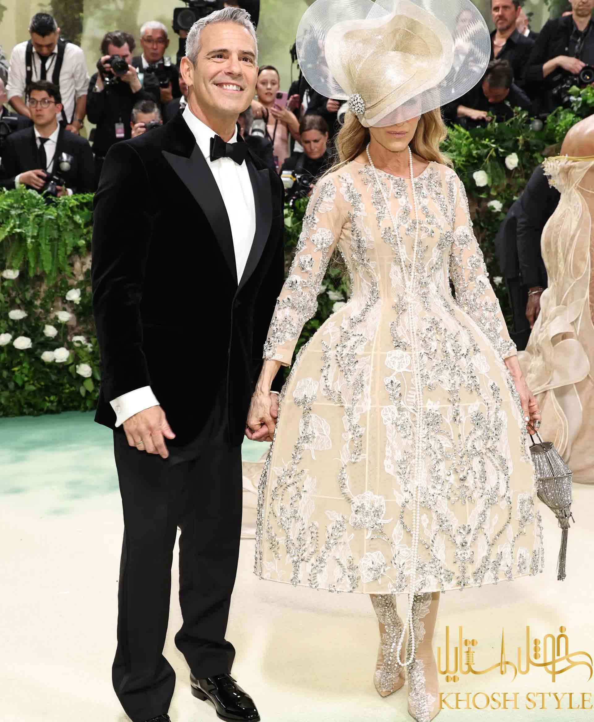 Andy Cohen in Berluti and Sarah Jessica Parker in Richard Qu inn